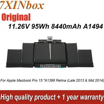 7XINbox A1494 A1398 11.26 V 95Wh Sülearvuti Aku Apple Macbook Pro 15 