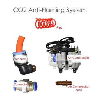 LY CO2 Laser Antiflaming Süsteem Kit Anti-põlevad Õhu Pumba Kompressor Jaoks CNC Lõikamine, Graveerimine Masin