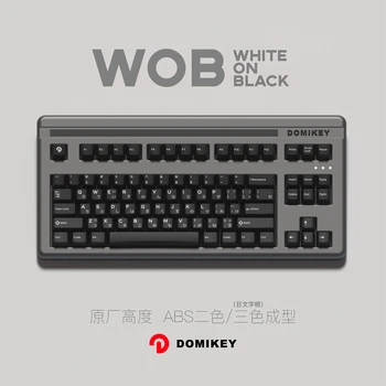 Domikey Kirss Profiili abs doubleshot keycap WOB Kõik Üks Valge Must klaviatuur poker 87 104 gh60 xd64 xd68 BM60 BM65