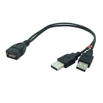 0,3 M USB Kahene Splitter Kaabel Naine, et USB 2 Meeste Võim pikenduskaabel USB 2.0 Kaabel