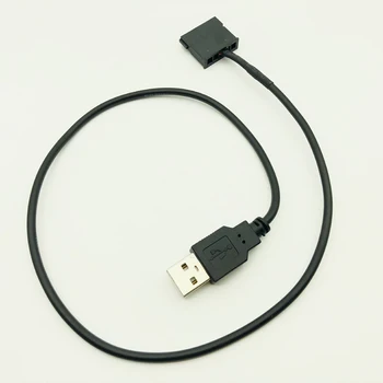 SATA-USB Power Cable-Adapter-USB 5V Meeste 15Pin SATA Naissoost Port toiteplokk 2,5 tolline Sülearvuti SATA HDD 22AWG Must 50cm