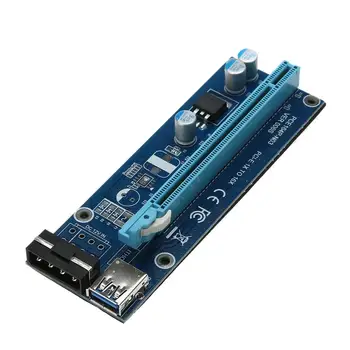 30cm/60cm USB 3.0 PCI-E Express Adapter Kaardi jaoks Natuke Mündi Kaevandamine Juhe Traat 1x to16x Extender Ärkaja Kaardi SATA Power Tõstja Kaabel