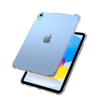 Läbipaistev Case for iPad Õhu 5/4 Juhul Silikoonist Pehme Tpu Turvapadi Cover for iPad 10./9. Põrutuskindel Funda pro 11 2022 2021