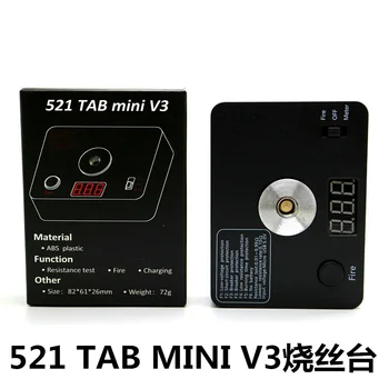 521 TAB V3 Mini tööriistakomplekt Oomi meetri Coil Vaadata Digitaalne Vastupanu Test/Fire/Laadimine USB sobib 18650 Aku