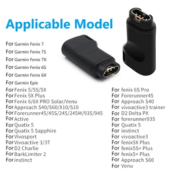 USB Type-C-Laadija Adapter Garmin Fenix 7 / 7S / 7X Garmin Epix Vaata Garmin Fenix 6 6s 5 Pluss Smart Watch Laadimine Pea