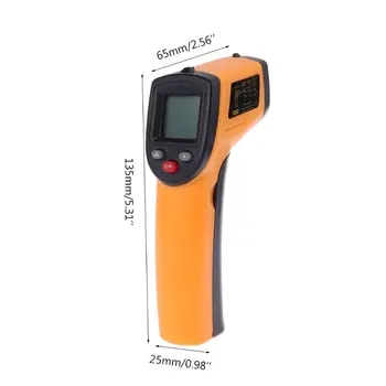 Digitaalne GM320 Infrapuna Termomeeter Mitte-Kontakt Pyrometer IR Temperatuuri Mõõtja