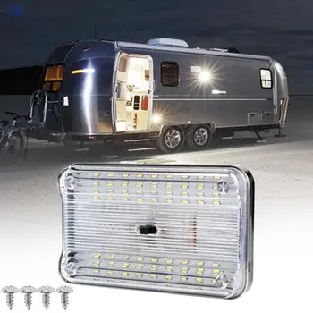 Lakke LED Ristküliku Sise-Lamp Valge Katus Kuppel Lugemine Kohapeal Salongi Kerge Mere Jaht RV Caravan Auto Camper Van Paat Buss