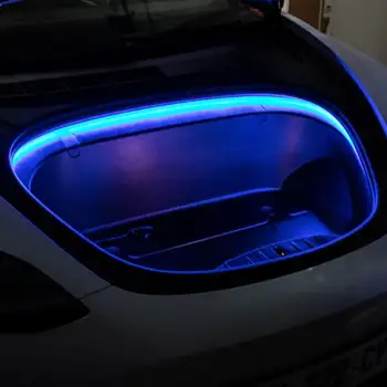 4 Värvi Auto Esi-Trunk Frunk LED Ümbritsevad Valgustus Ribad Komplektid Dekoratiivsed Valguse Asendaja Tesla Model 3 Y 2021 ja Hiljem