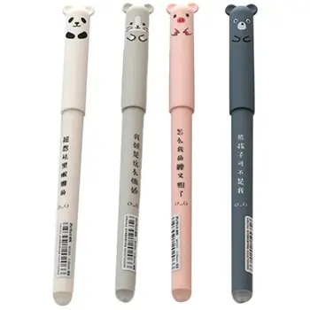 4tk Multikas Loomade Kustutatavad Pen 0.35 mm Lisa Vardad Armas Panda Kass Pliiatsid Kawaii pastapliiats Kooli Kirjalikult Käepide Pestav