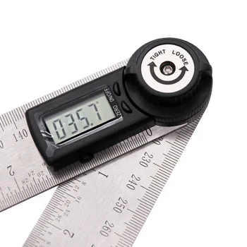 200mm Digitaalse nurga valitseja nurgamõõtjaga angle finder roostevabast terasest Inclinometer Goniometer Elektroonilise Nurga mõõtmise vahend