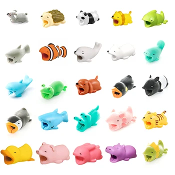 USB-kaabel-Protector Loomade Cute Cartoon Kate Kaitsta Case for Iphone kaabel, Kõrvaklapid kaabel semud Mobiiltelefon Decor Traat