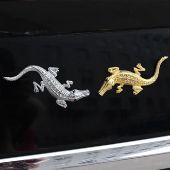 3D Metall Krokodill Kive Auto Disain Kleebised Auto Kleebised Teenetemärgid