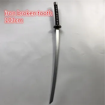 No big silence suurte mõõga 1:1 rauast purunenud Hamba mõõk Cosplay Prop Replica PU mänguasi mõõk Anime Ninja Nuga Samurai mõõk 100cm
