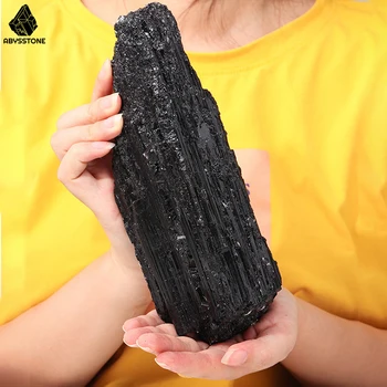 Naturaalne Töötlemata Kivid Must Turmaliin Crystal Veerus Isend Nõidus Kodu Kaunistamiseks Ruum Tšakra Vääriskivide Mineraal-Akvaarium