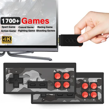 Y2S HD Plus USB Traadita Pihuarvutite videomängu Konsooli TV-Väljund Ehitada 1700 Klassikaline Mängud, Konsool Kaasaskantav NES Retro Mäng Stick