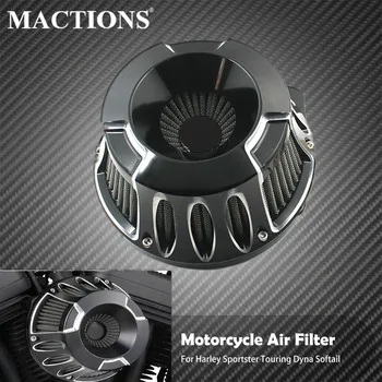 Mootorratta CNC Käsitöö Air Filter Cleaner For Motorcycle Touring Road King Heritage Softail Dyna 00-18 Sportster XL883 1200 2004-2021