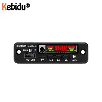 KEBIDU 5V MP3 WMA WAV Dekooder Juhatuse Bluetooth5.0 Traadita Audio Moodul, Värviline Ekraan, USB-AUX-TF FM-Raadio Auto tarvikud