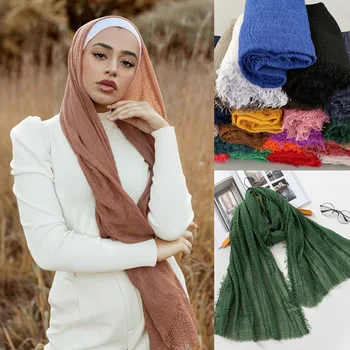 70*180cm Moslemi Sifonki Hijab Suurrätikud Salli Naiste Solid Color Pea Wrapid Naiste Hijabs Sallid Daamid Foulard Femme Moslemi Loor