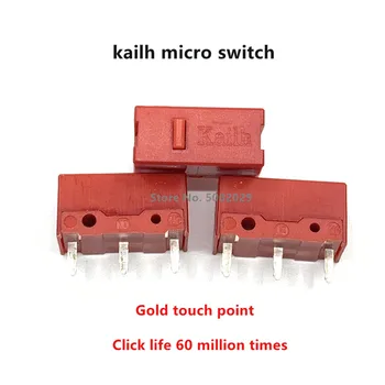 100tk Kailh Red dot hiirt, mikro lüliti mäng micro motion GM mängude nuppu kuld ühendust pikk eluiga 60 miljonit korda, Mikro-Nupp