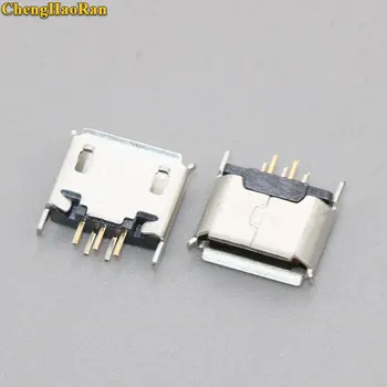 ChengHaoRan Mikro mini 5pin USB naiste istme 180 kraadi pesa 5P Otsene plug-in mini Micro-USB-Pesa-pistik