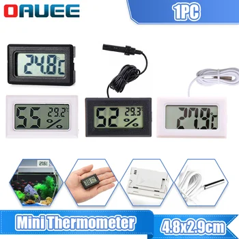 LCD Digitaalne Termomeeter Mini Hygrometer Auto Lemmikloomade Sise-Sensor Niiskus, Temperatuur Meeter - 50-110℃ - Meeter Veekindel Sond