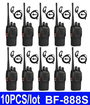10tk/palju BF-888S walkie talkie 888s UHF 400-470MHz Originaal Baofengtwo viis raadio kaubanduskeskused
