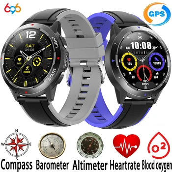 GPS Smart Vaadata, Kompass, Baromeetriline Väljas Sport kompass Baromeeter 24-tunni Heartrate Vere Hapniku Test Smartwatch