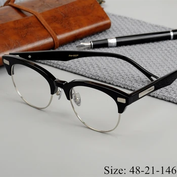 Limited edition Vintage atsetaat prillidega raami John-M Master kasuks retro halfrim prillid naised mehed originaal titaan kirjandus