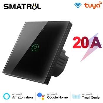 SMATRUL Tuya WiFi Touch Smart Switch EL Võimsus 20A Elektri 4400W APP Hääl Ajastus Puldi Kohta Maha Alexa Google Kodu