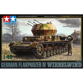 Tamiya 32544 1/48 saksa Flakpanzer IV Wirbelwind Anti Õhusõiduki Tank Sõjalise Hobi Mänguasi on Plastmassist Mudel, Hoone Koost Komplekt Kingitus