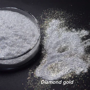 20G -Valge Teemant Pulber ,Iridescence pärlmutterläiget tekitavad Tolmu -, Kosmeetika-Klassi Päilyntä Teemandid Ebaregulaarne Pigment 6Colors