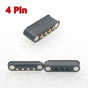 1-10tk Magnet POGOPIN Kevadel Thimble 4PIN Connector Uus DC Power laadija Pesa Pesa Diy Elektroonilised Mänguasjad Kodutehnika