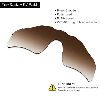 SmartVLT Polariseeritud Päikeseprillid Asendamine Läätsed Oakley Radar EV Tee - Pruun Kalle Tint