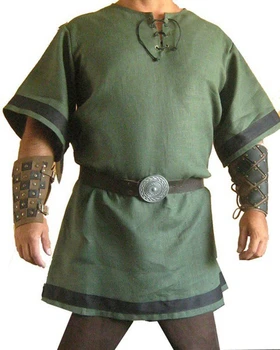 Keskaja Viking Warrior Kostüüm Vintage Renessanss Viking Rüütel LARP Kostüüm Täiskasvanud Mehed Põhjamaade Armee Piraat Särk, Tuunika