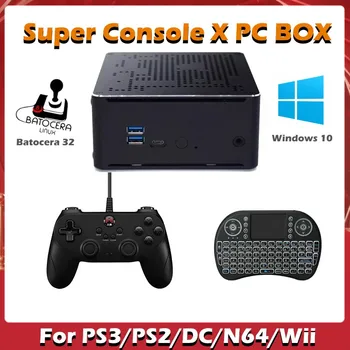 Kinhank Super Konsooli X PC Box Retro Video Mängu Konsool Mini PC Ehitada 71000 Mängud Toetus PS3/PS2/DC/N64/Wii 80+ Emulaator