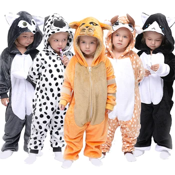 Kigurumi Tunked Onesie Lapsed Ükssarvik Pidžaamad Lastele Loomade Cartoon Tekk Liiprid Baby Kostüüm Talvel Poiss, Tüdruk Jumspuit