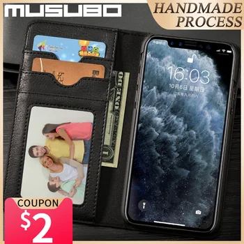 Musubo Luksus Telefoni Case For iPhone 11 Pro Max Klapp Nahast Juhtudel Kate iPhone 11 Xs Max XR-X 8 7 Pluss 6 Fundas Rahakott Coque
