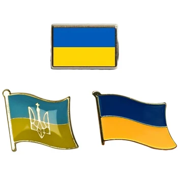 Vapp Ukraina ukraina Lipu riigivapp Sõle Märgid Rinnamikrofon Nööpnõelad