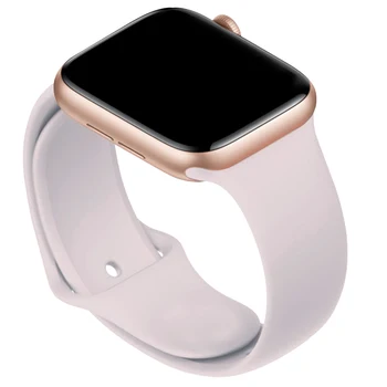 Silikoonist Rihm Apple Watch band 40mm 44mm 42mm 38mm Kummist vöö smartwatch käevõru watchband iWatch serie se 3 4 5 6 rihm