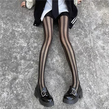 Ultra-õhuke Nailon Sukkpüksid Sukkpüksid Seksikas Naiste Triibuline Reie Kõrge Sukad Sukkpüksid Pesu, Sukad-sokid Mustad Retuusid Keha Sukad