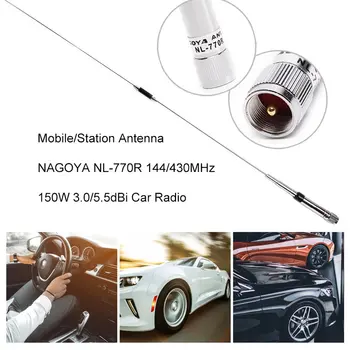 Mobile/Jaama Antenni NAGOYA NL-770R 144/430MHz 150W 3.0/5.5 dBi Auto Raadio Dual Band 150W Kõrge Saada Vertikaalne Auto Raadio Antenn