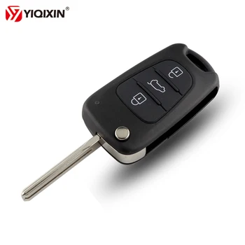 YIQIXIN 3 nuppu Flip Kokkuklapitavad Remote Auto Key Shell Puhul Kia Cerato Sportage 2 Pr 3 Pr, 5 Pr Jaoks Hyundai I30 IX35 Key Shell