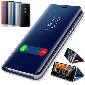 Peegel Smart phone Case For samsung Galaxy a51 a71 a10 a20 a30 a40 a50 a70 A30s A10s a20s a50s seista Flip book Cover funda coque