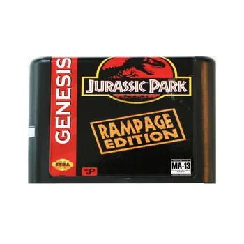 Jurassic Park Rampage Edition 16 bit MD Mäng Kaardi Jaoks Sega Mega Drive Jaoks SEGA Genesis