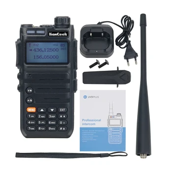 HamGeek HG685 15W VHF-UHF-R Walkie Talkie 136-174Mhz 400-470Mhz Pihuarvutite Saatja 128CH
