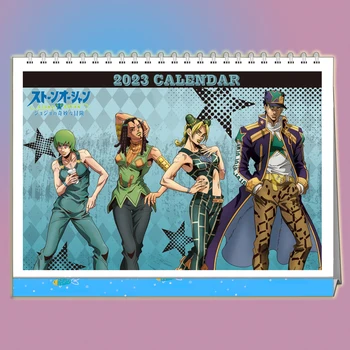 2023 Uue Aasta Kalender Anime JoJo ' s Bizarre Adventure Hermes Costello Narciso Anasui 13 Leheküljest Desktop
