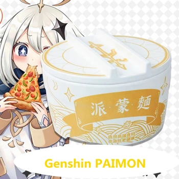 Genshin Mõju PAIMON Lunch Box Jaapani Anime Perifeerne Lauanõud Vahetu Nuudel Kausi 2D Õpilane Kingitus 2022 UUS