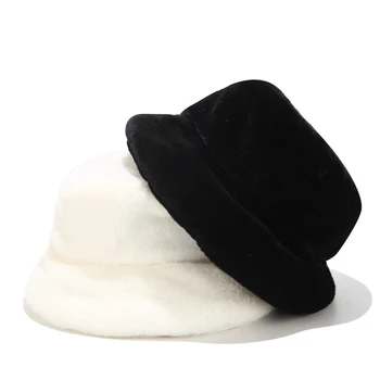 Brand New Talvel Karusnaha Kopp Mütsid Mehed Naised Puhta Värvi Pehme Palus Müts Naiste Väljas Mood Soe Paks Panama Lady Reisi Mütsid