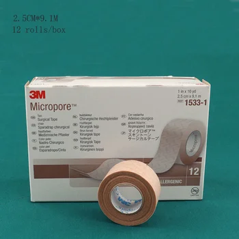 Korea 3M Meditsiini-tape Liha, Nahk värv Allergikutele Microphorous hingamisteede tegevus Topelt silma valu Kleebis Haava Liimi