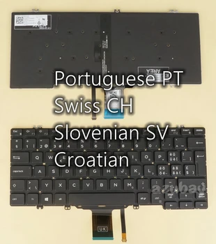 Portugali Šveitsi Sloveenia horvaatia Klaviatuur DELL Latitude 5310 5310 2in1 5300 2in1, 5300 7300, 09PMK8 0FPMHK 0CF5JC Backlit